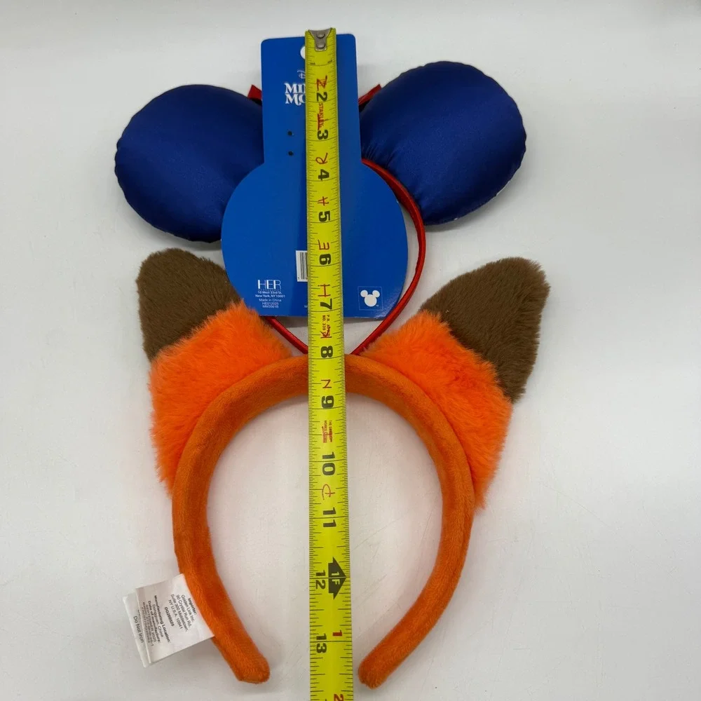 Disney Headband Set Kids Zootopia 2 Nick Wilde & Patriotic Minnie Mouse Ears